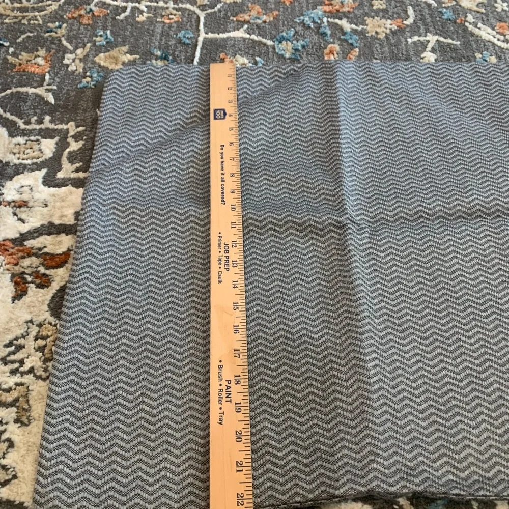 6 Pillow Cases Custom Made Zip Cream Gray Geometric Design‎ & 2 Solid Gray EUC